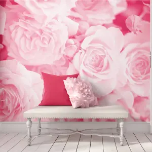 Origin Murals Large Pink Petals Matt Smooth Paste the Wall Mural 300cm wide x 240cm high