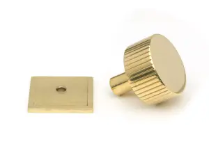 From The Anvil Polished Brass Judd Cabinet Knob - 32mm (Square)