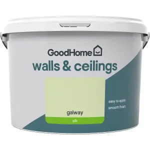 GoodHome Walls & ceilings Galway Silk Emulsion paint, 2.5L