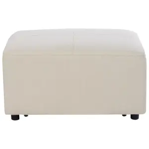 Right-Hand Corner Sofa with Ottoman KOHLO Light Beige Fabric Right Hand