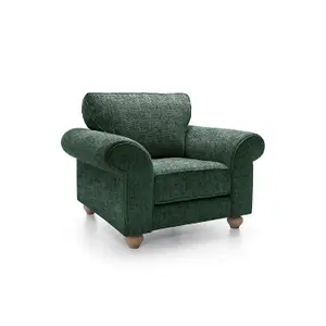 Ingrid Collection Armchair in Jungle Green