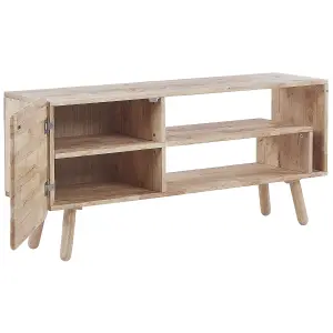 Beliani Scandinavian TV Stand Light Wood WESTFIELD