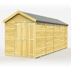 DIY Sheds 6x19 Apex Security Shed - Double Door