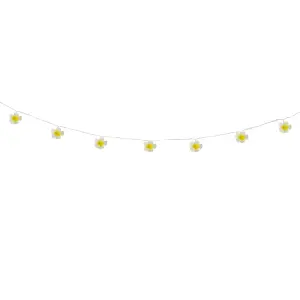 Gardenwize 2 Metre Solar Powered Flowered LED String Lights Wall Garden Fence Decking Patio Tree Lights