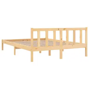 Berkfield Bed Frame Solid Wood Pine 120x190 cm Small Double