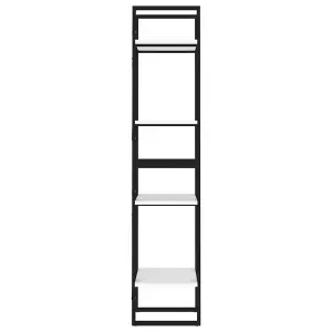 Berkfield 4-Tier Book Cabinet White 40x30x140 cm Engineered Wood