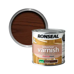 Ronseal Walnut Matt Skirting Wood varnish, 250ml