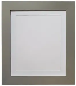 Metro Dark Grey Frame with White Mount 60 x 80CM Image Size 50 x 70 CM