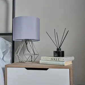 Bartelt Metal Table Lamp Grey Base/Grey Shade / Yes / G