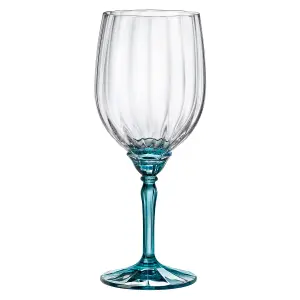 Bormioli Rocco - Florian Red Wine Glasses - 535ml - Blue - Pack of 6