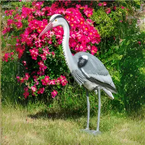 73cm Heron Realistic Bird Deterrent Heron Falcon Bird Repellent for Garden Protection