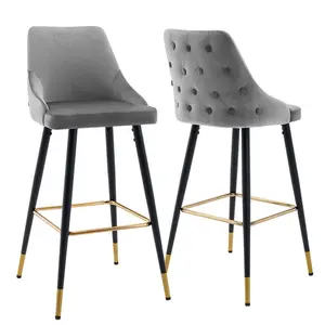 77cm Stool (Set of 2) Grey