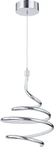 Lighting123 LED Ceiling Chrome Hanging Sculpture Light Fitting for Living Room Kitchen Bedroom Office