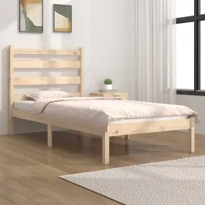 Berkfield Bed Frame Solid Wood Pine 90x200 cm