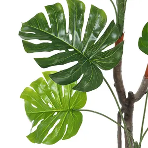 155cm H Artificial Monstera Deliciosa Tree in Pot Decoration for Living Room