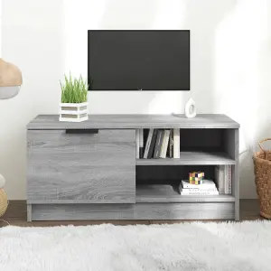 vidaXL TV Cabinet Grey Sonoma 80x35x36.5 cm Engineered Wood