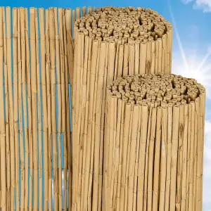 2m x 4m Natural Thick Bamboo Peeled Reed Fence Outdoor Garden