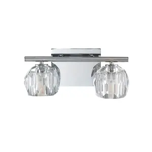 Luminosa Quoizel Regalia Wall Lamp Polished Chrome, 3000K, IP44