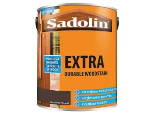 Sadolin 5012998 Extra Durable Woodstain Jacobean Walnut 5 litre SAD5012998