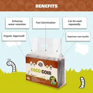 Coco&Coir Coco Grow - 6 x 650g - Peat Free Compost