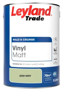 Leyland Trade Vinyl Matt Walls & Ceilings Emulsion Paint (2020-G50Y) 5L