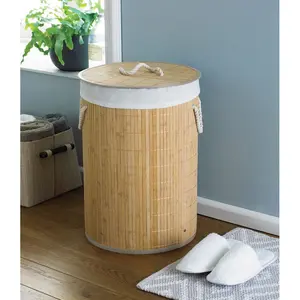 Bamboo Laundry Hamper with Handles