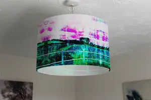 fluorescent countryside (Ceiling & Lamp Shade) / 25cm x 22cm / Lamp Shade