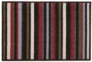 Recylon Red Striped Heavy duty Mat, 120cm x 67cm