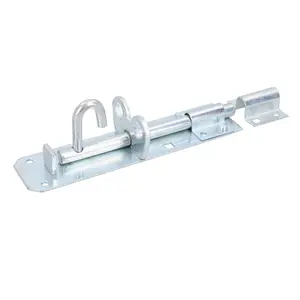 150mm Galvanised Brenton Slip Bolt Padbolt Slide Latch Lock Sheds Gates