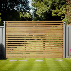 Pine Wooden Garden Fence Panel Privacy Picket Fence Panel 2x6ft