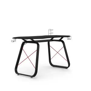 Oblivion Gaming Desk in Black / Red