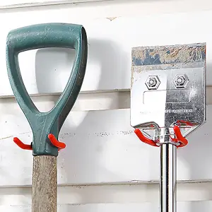 3PC Tool Hooks Ideal For Hanging Hand Tools Plastic Coated Garage Garden Home