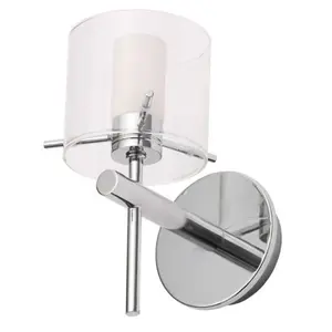 Forum Spa SPA-31725-CHR Gene Cylinder Single LED Wall Light - Chrome (5425)