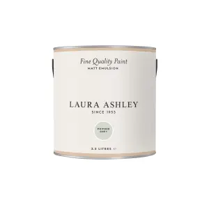 Laura Ashley Powder Grey Matt Emulsion paint, 2.5L