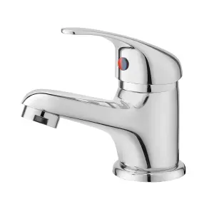 BATHWEST Chrome Brass Bathroom Basin Mixer Taps Monobloc Sink Mixer Taps Single Lever