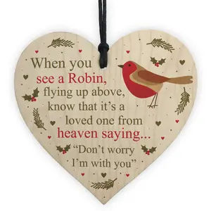 Memorial Plaque For Mum Dad Nan Grandad Wooden Heart Memorial Decoration Gift Keespake