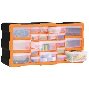 Berkfield Multi-drawer Organiser with 22 Drawers 49x16x25.5 cm