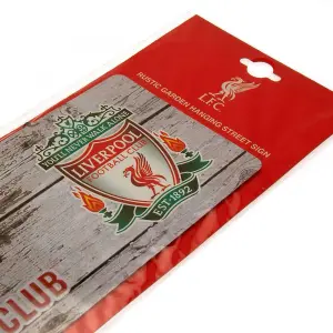 Liverpool FC Rustic Plaque Red/White/Black (One Size)