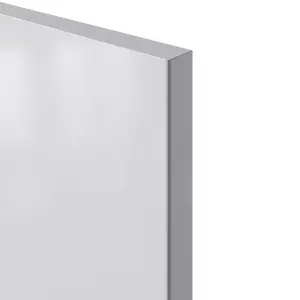 GoodHome Stevia Gloss grey Slab Drawer front, Pack of 3 (H)715mm (W)597mm (T)18mm