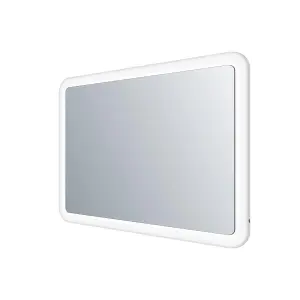 Leo LED Illuminated Backlit Bathroom Mirror (H)600mm (W)800mm