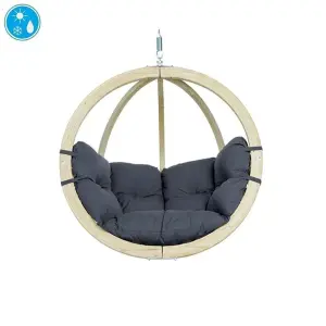 Globo Hammock Single Seater Chair Set - Anthracite