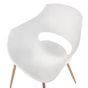 Beliani Minimalist Set of 4 Chairs MILLERS White