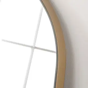 Yearn Minimal Plain Mantle Mirror Gold 91(w) x 69cm(h)