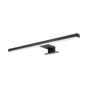 GoodHome Craven Black Wired LED Bathroom wall light