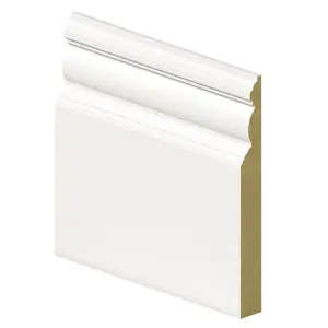 PACK OF 10 - Edwardian White Primed MDF Architrave - 18mm x 94mm x 2200mm