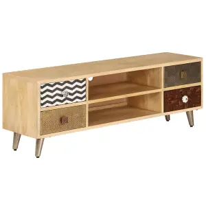 Berkfield TV Cabinet 120x30x40 cm Solid Mango Wood