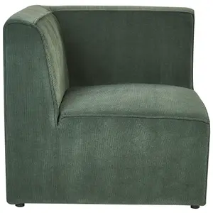 2 Seater Modular Jumbo Cord Sofa Dark Green LEMVIG