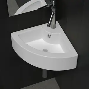 Berkfield Wash Basin with Overflow 45x32x12.5 cm White