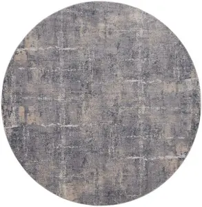 Grey Beige Modern Abstract Luxurious Rug For Dining Room Bedroom & Living Room-66 X 230cm (Runner)