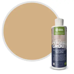 Stonecare4U - Perfect Grout Colour Sealer 237ml (Sandstone) Restore & Renew Old Kitchen, Bath, Wall & Floor Grout